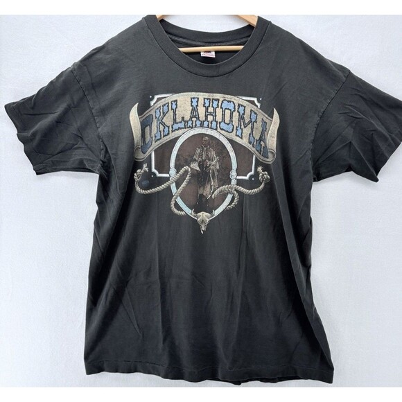 Fruit of the Loom Other - Men’s Vintage T Shirt Oklahoma Indian Graphic Size XXL Single Stitch Made In USA